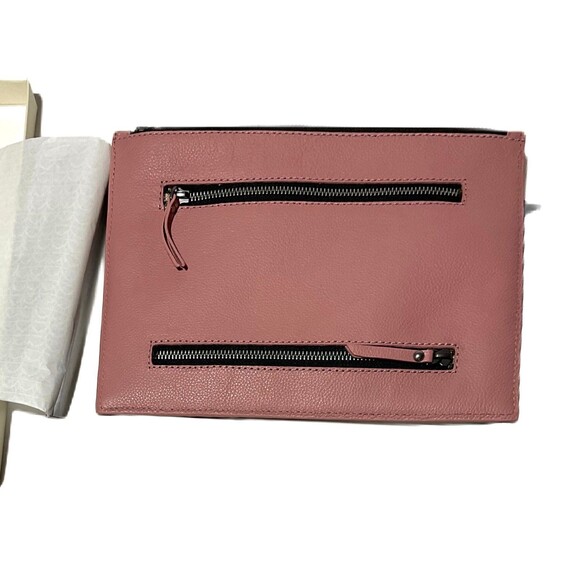 Etienne Aigner-large Stella Clutch “Dust Rose” Color (Size 11” x 8”) - Picture 2 of 5